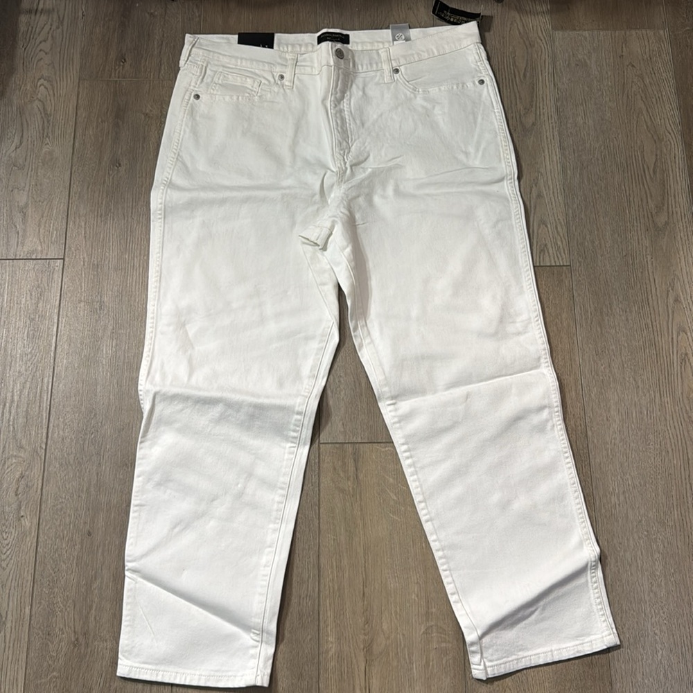 NWT! Banana Republic Women’s White Slouched Ankle Jean - Size 33/16 🩷 - Picture 5 of 6